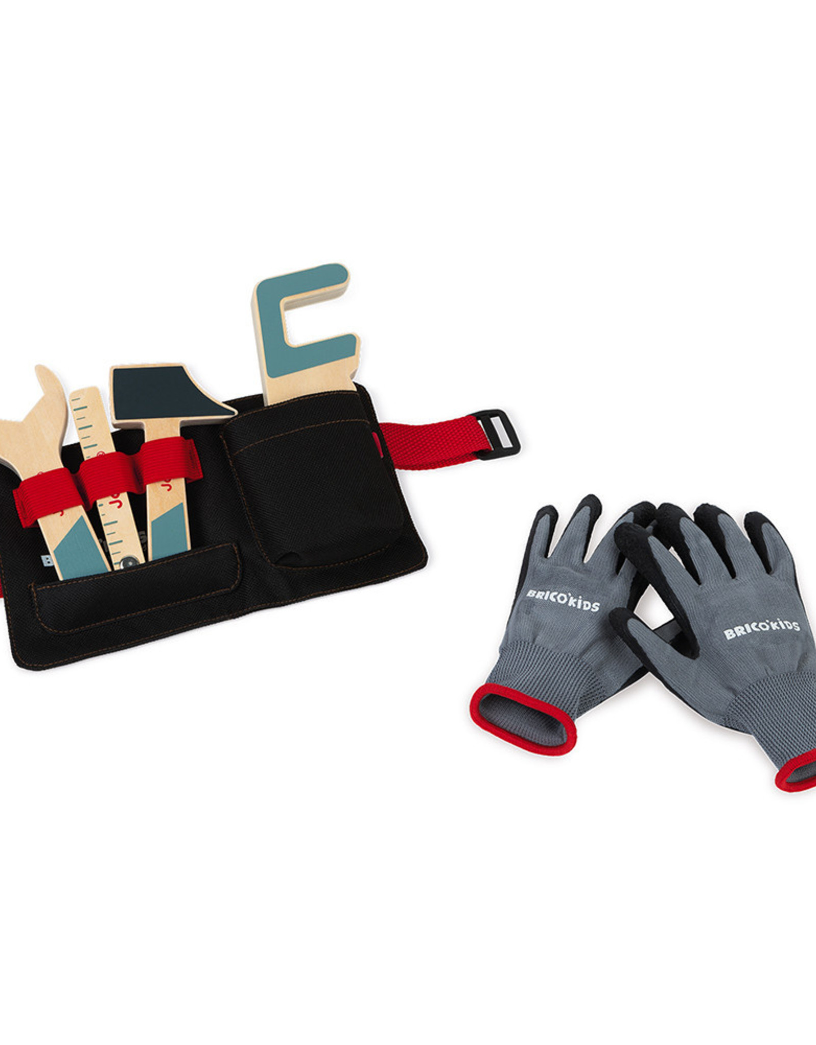 Janod Brico'Kids Tool Belt and Gloves Set