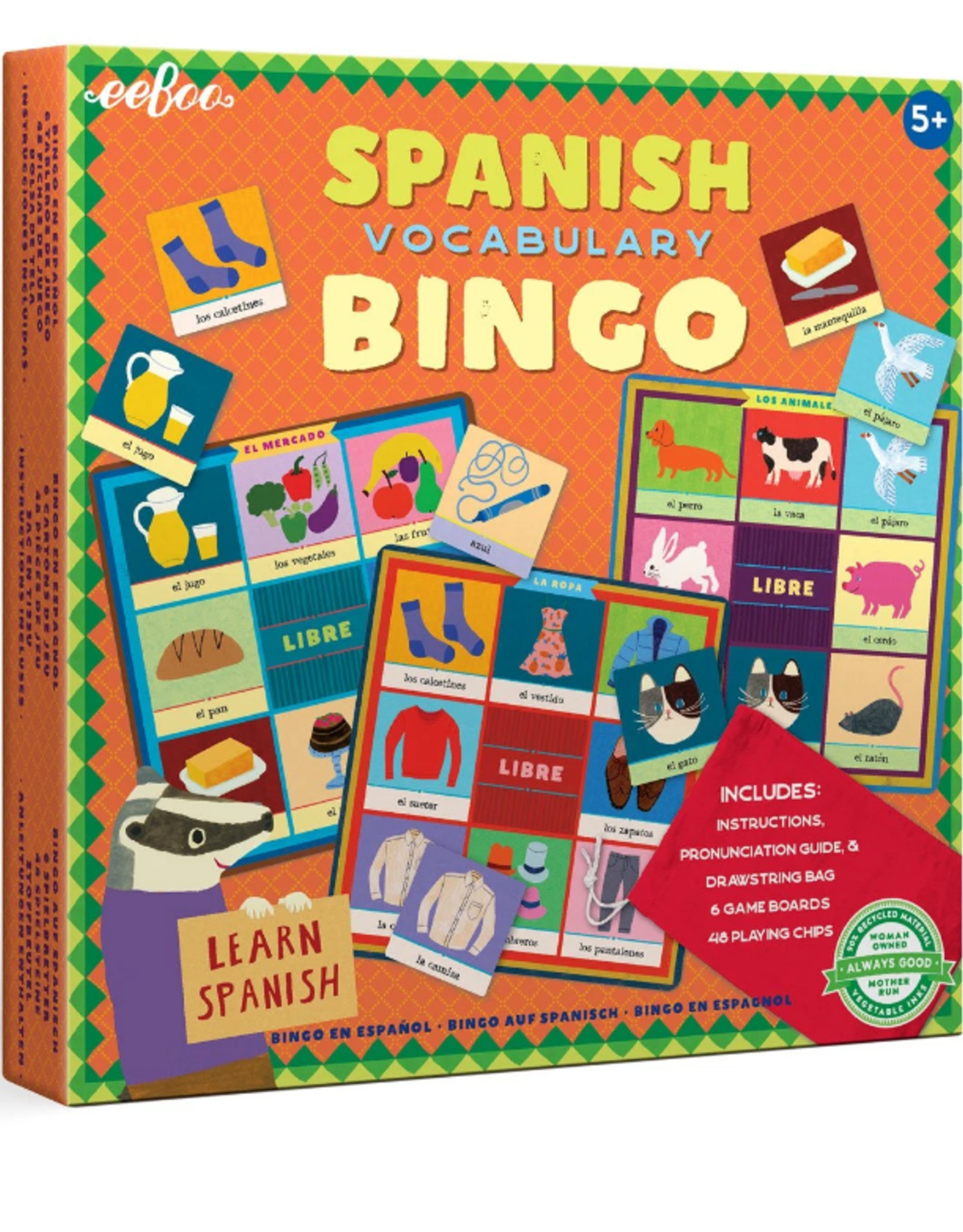 eeBoo Spanish Bingo