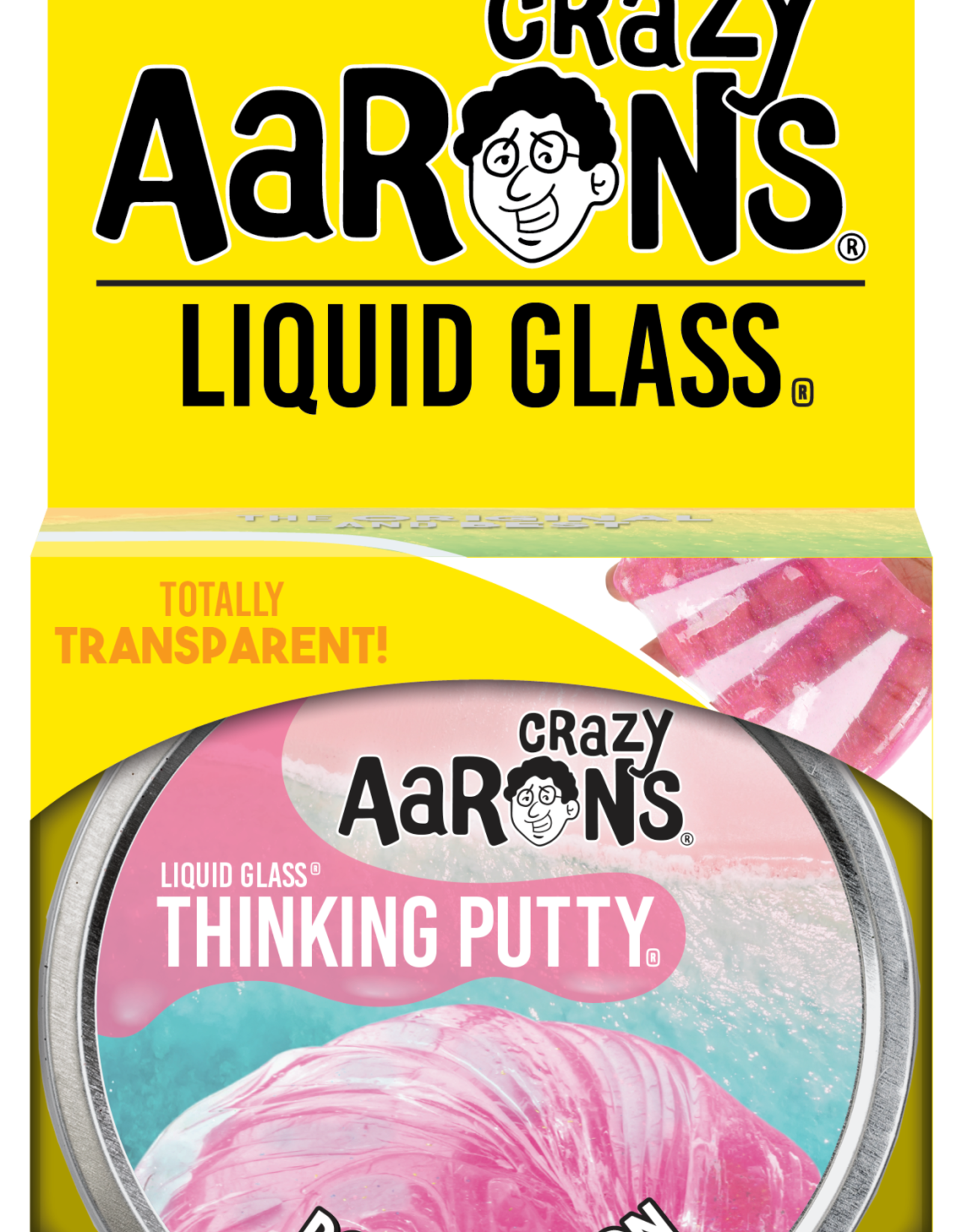 Crazy Aaron's Putty World Liquid Glass 4": Rose Lagoon