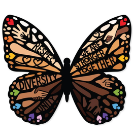 Paper House Sticker: Diversity Butterfly