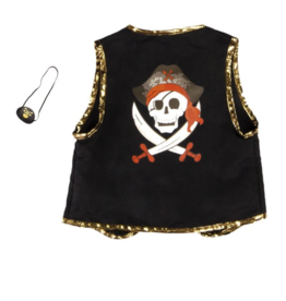 Creative Education Pirate Vest & Eye Patch, size 4-7