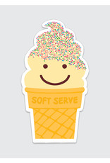 Rock Paper Scissors Sticker: Soft Serve Cone