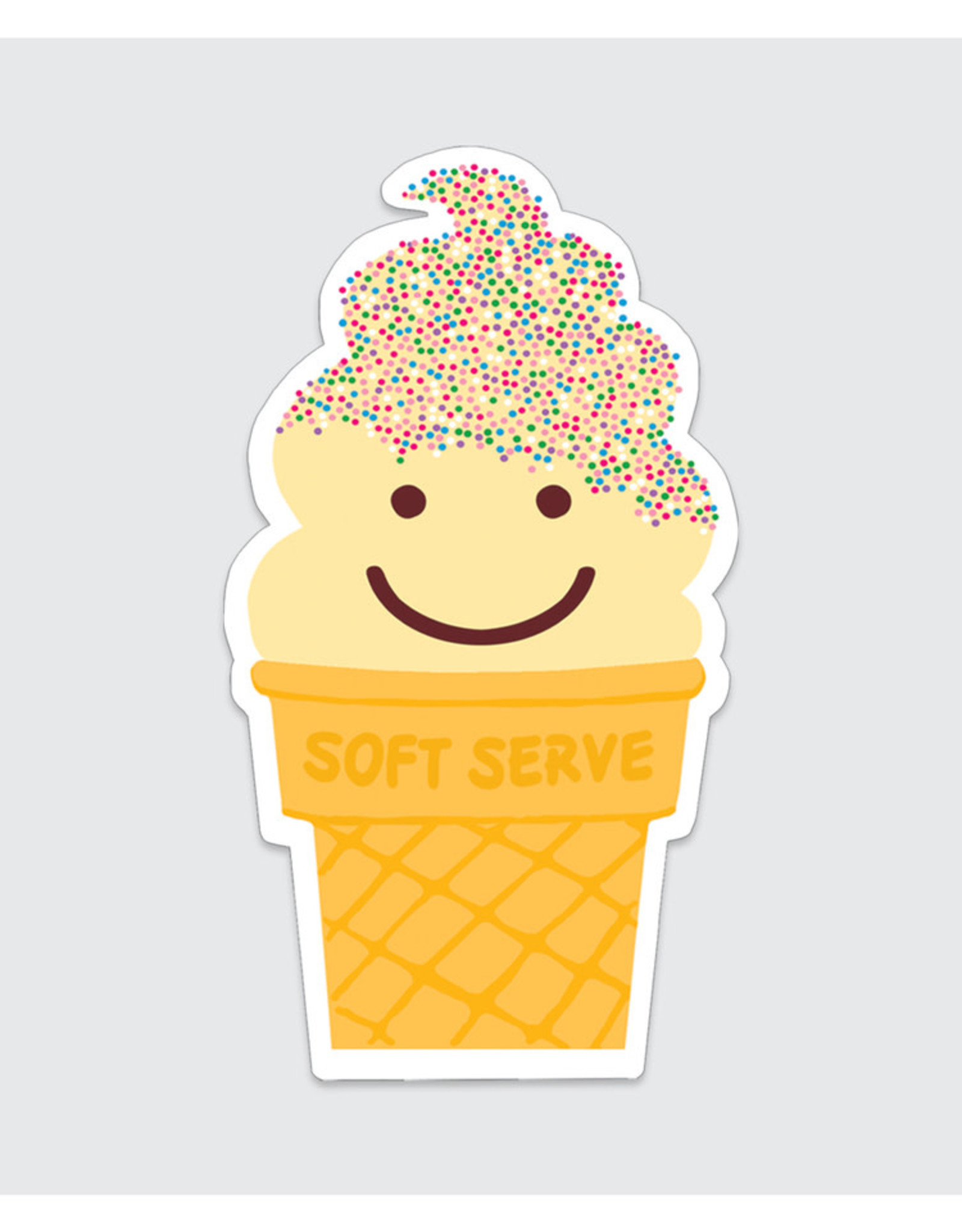 Rock Paper Scissors Sticker: Soft Serve Cone