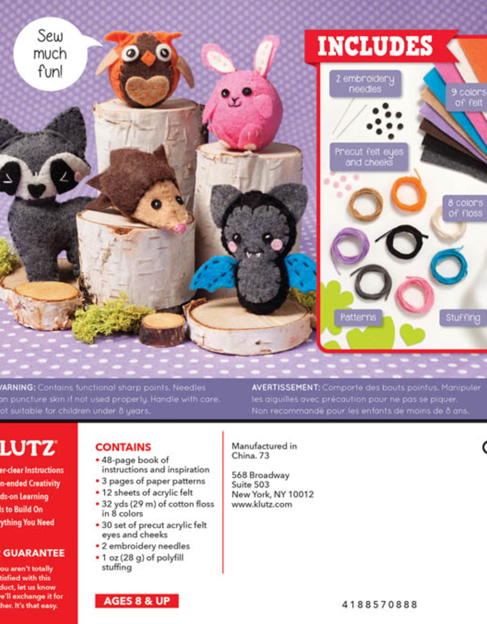 Klutz Sew Mini Animals