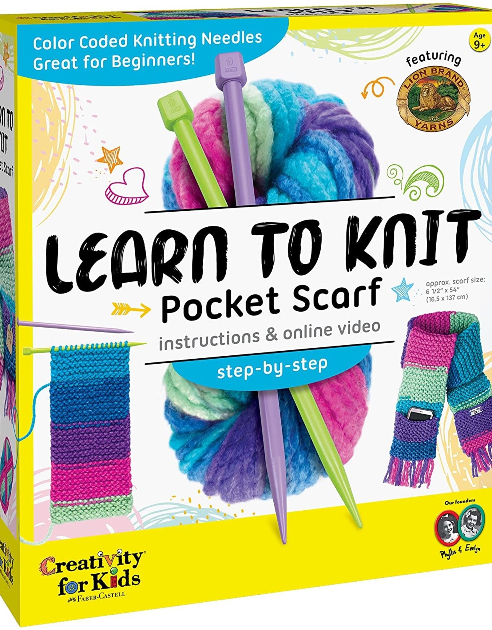 Faber-Castell Learn To Knit Pocket Scarf
