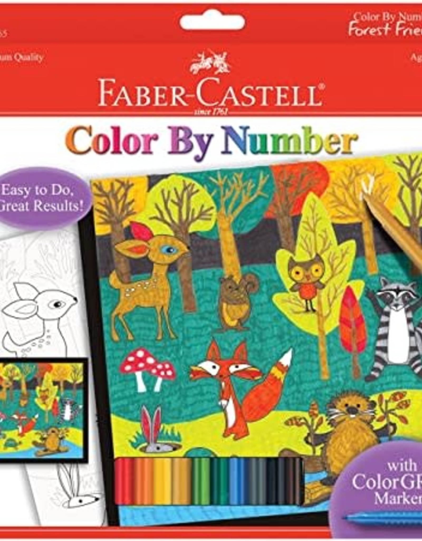 Faber-Castell Color By Number Forest Friends