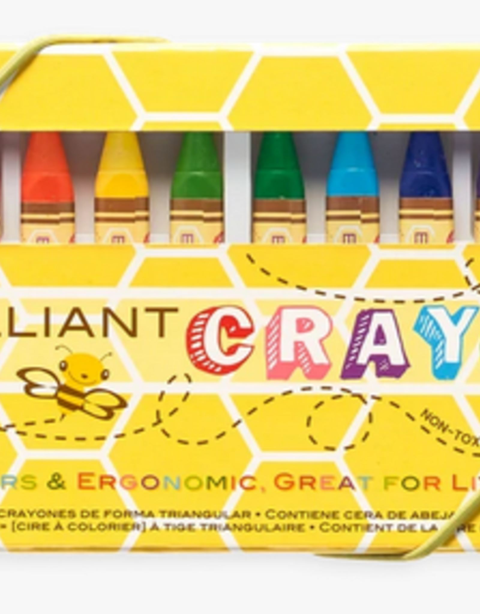 Ooly Brilliant Bee Crayons - Set of 12