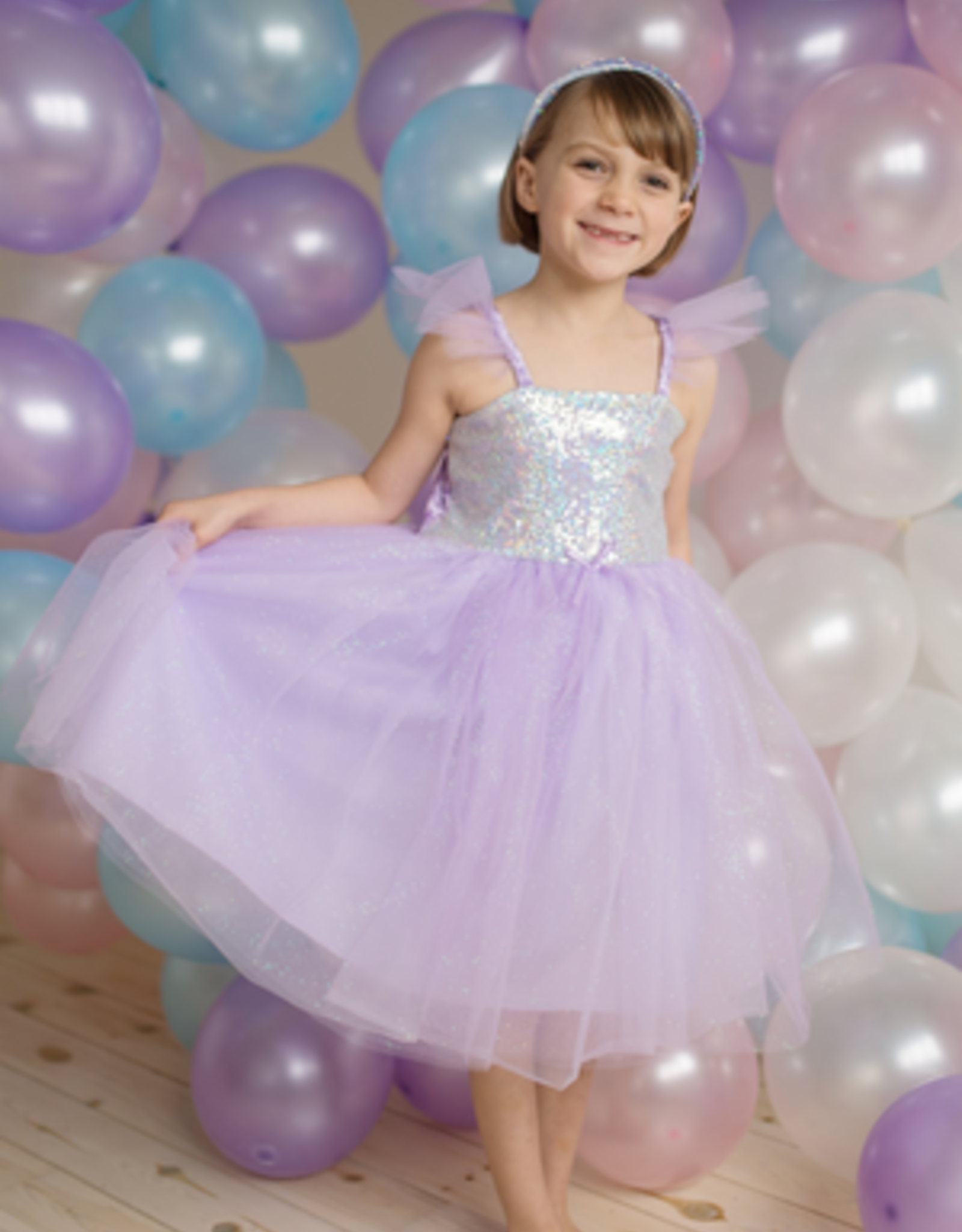 Creative Education Sequins Princess Dress, Lilac, Size 5-6