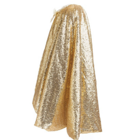 Creative Education Gracious Gold Sequins Cape, Size 5-6