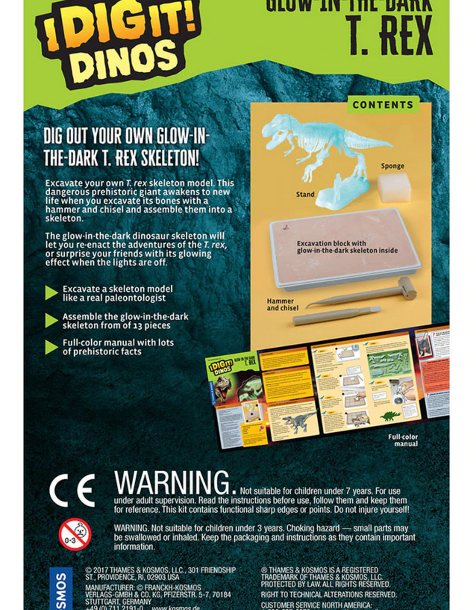 Thames & Kosmos I Dig It! Dinos: Glow In The Dark T.Rex