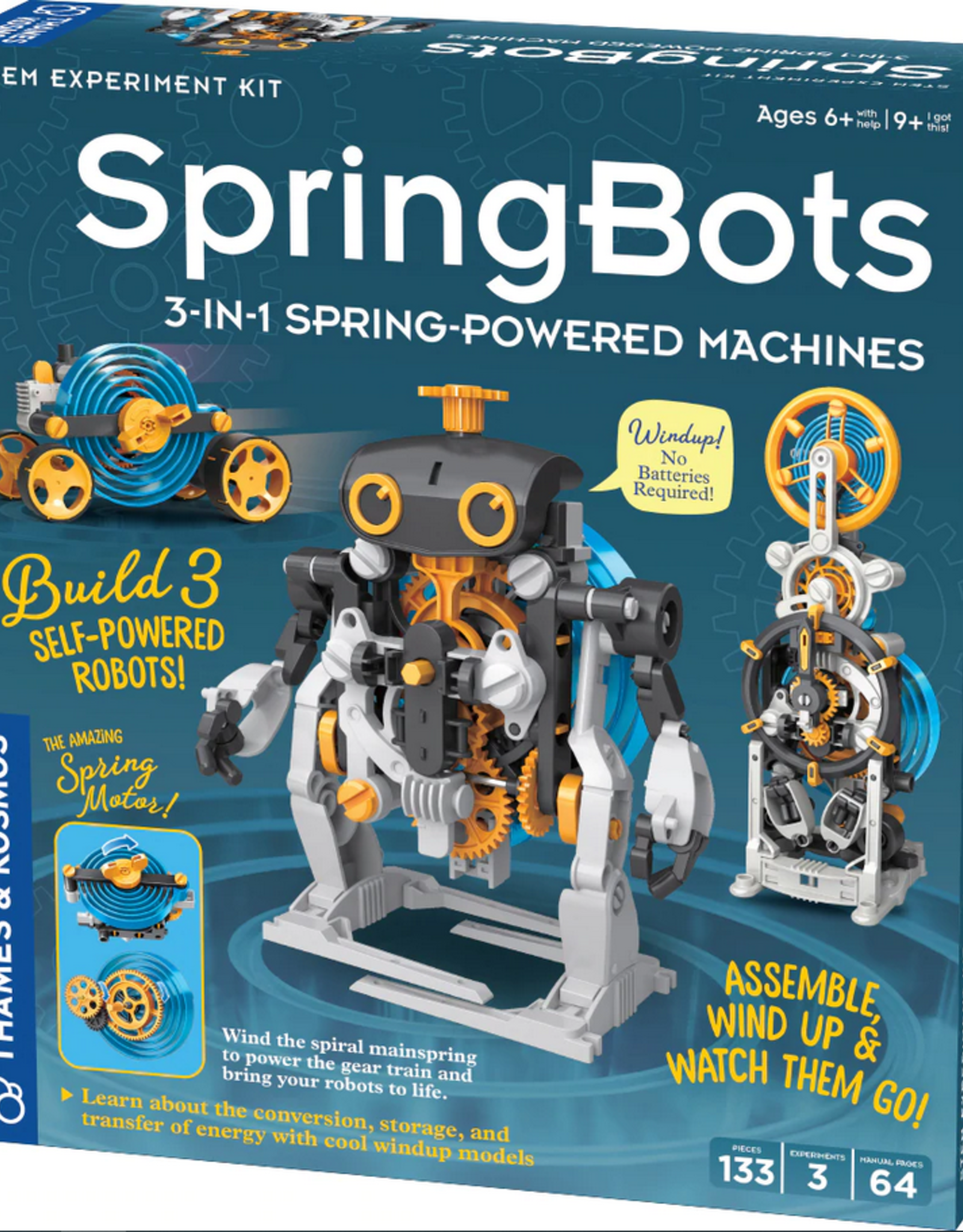 Thames & Kosmos Springbots: 3-in-1 Spring Powered Machines