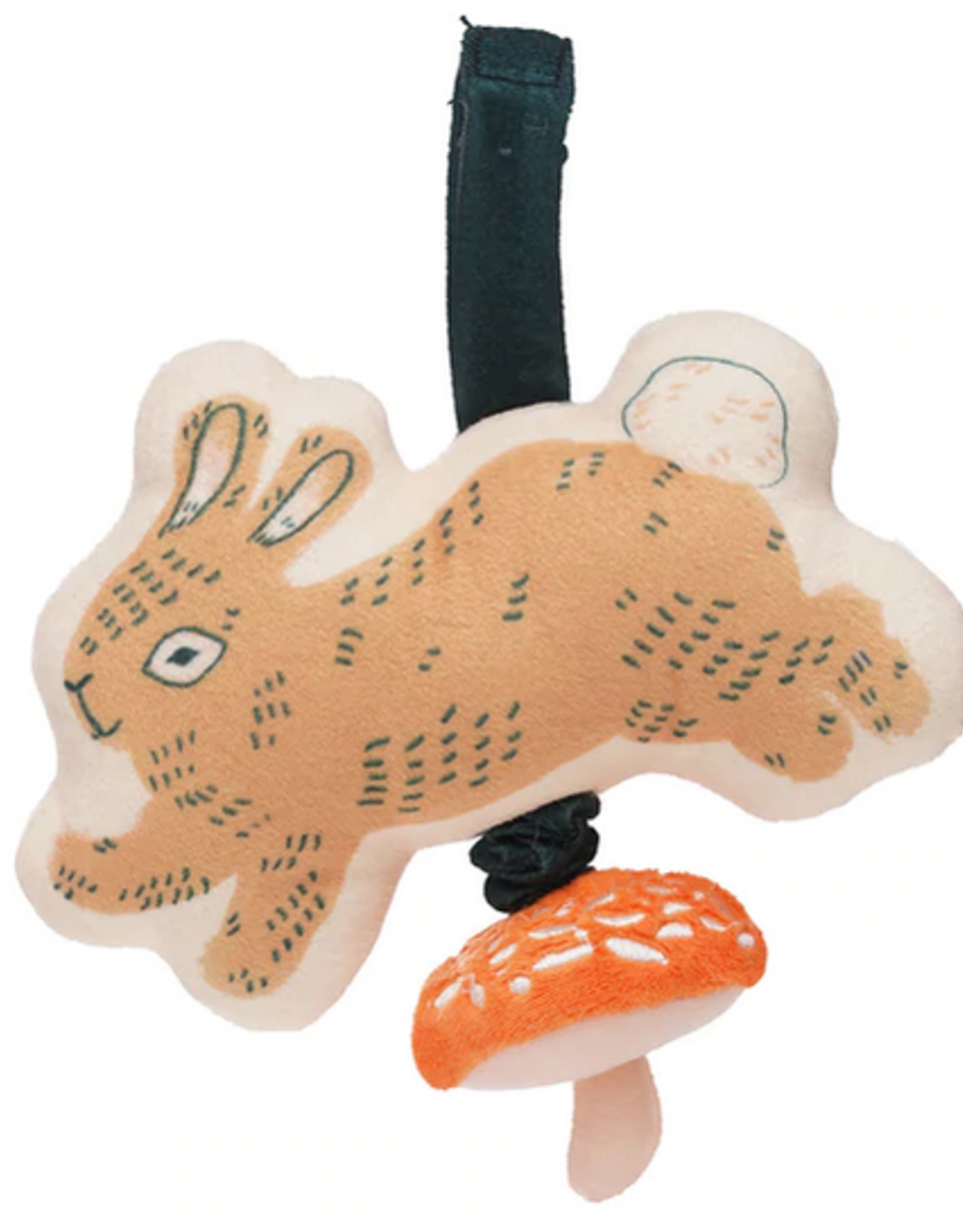 The Manhattan Toy Company Button Bunny Pull Musical Take  Along Toy