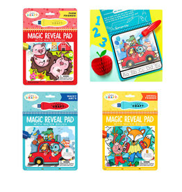Bright Stripes Magic Reveal Pad: Awesome Animals, Assorted