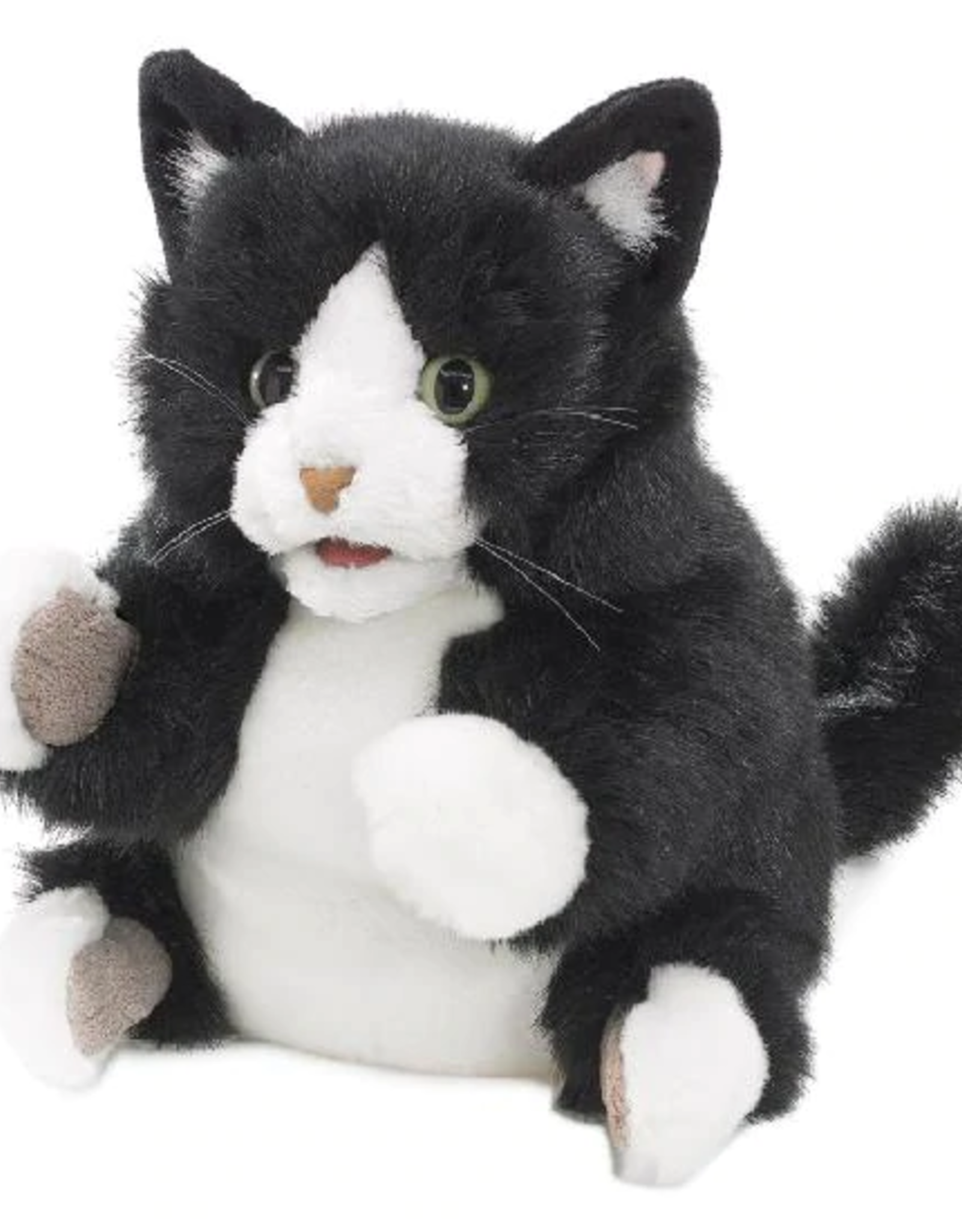 Folkmanis Puppet: Tuxedo Kitten