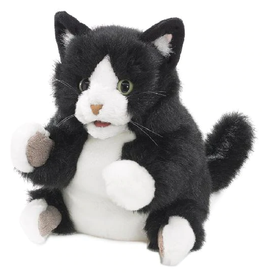 Folkmanis Puppet: Tuxedo Kitten