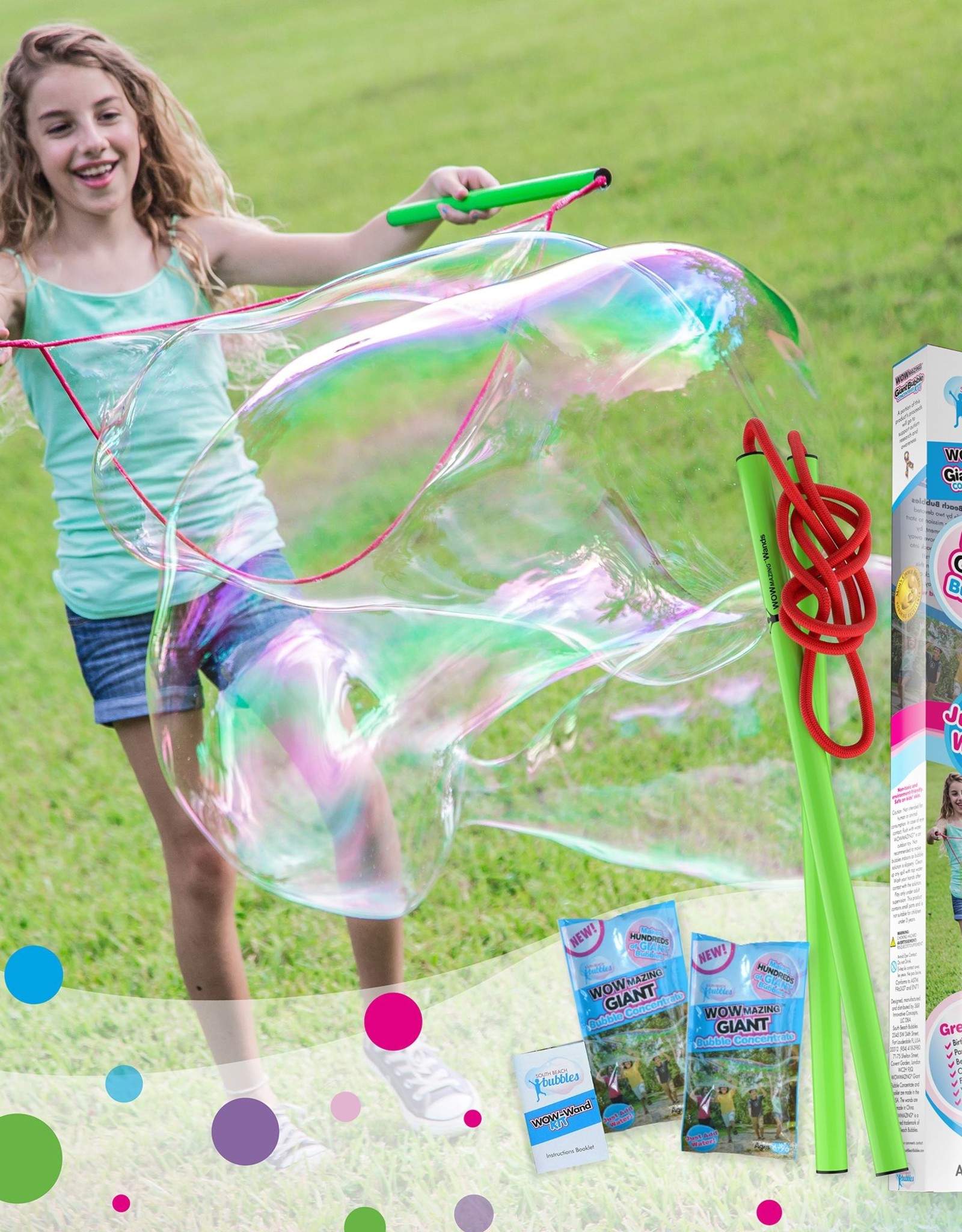 South Beach Bubbles Wowmazing Giant Bubble Concentrate Kit