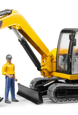 Bruder CAT Mini Excavator with worker