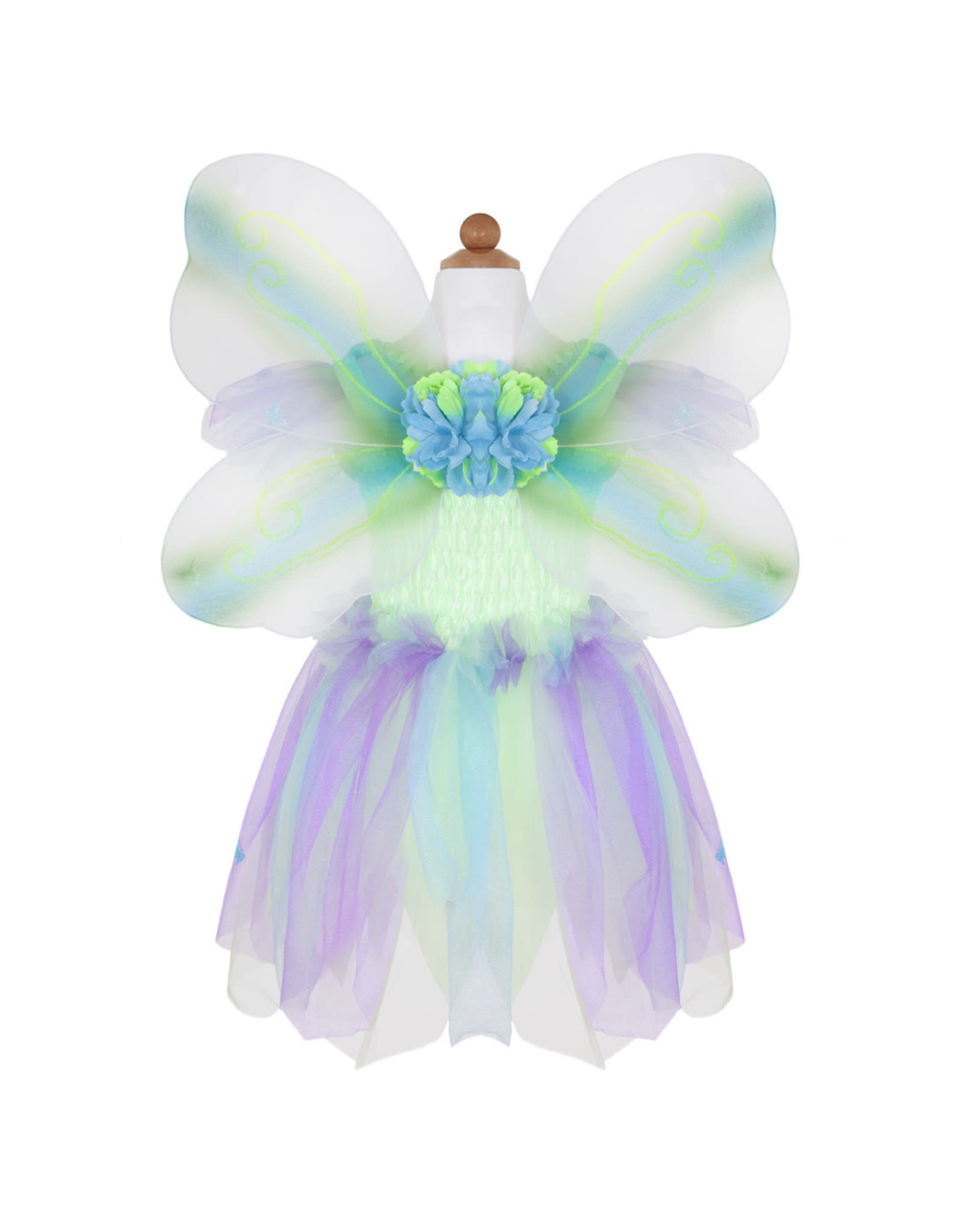Creative Education Butterfly Dress & Wings With Wand, Green/Multi, Size 5-6