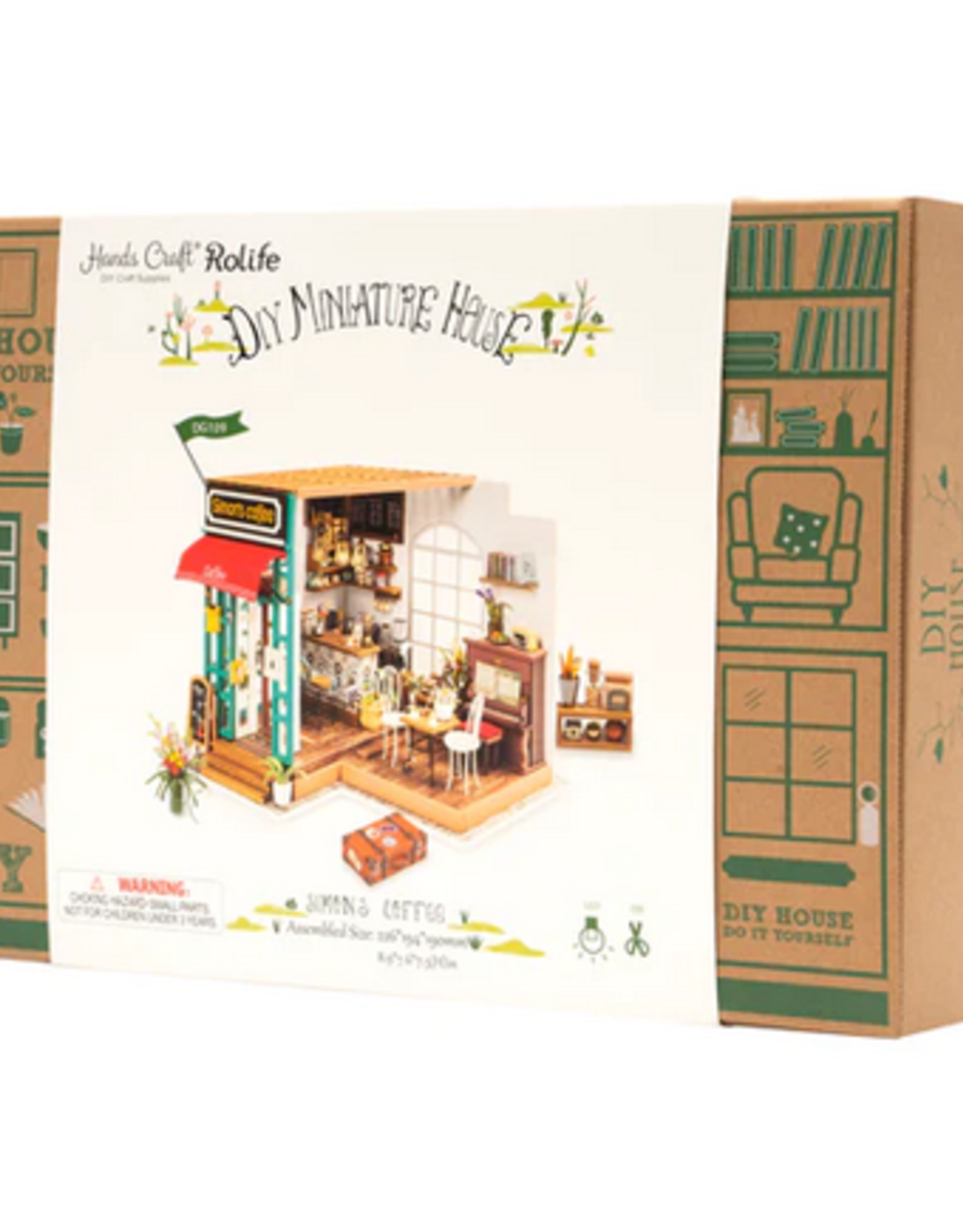 Hands Craft DIY Mini House Kit: Simon's Coffee