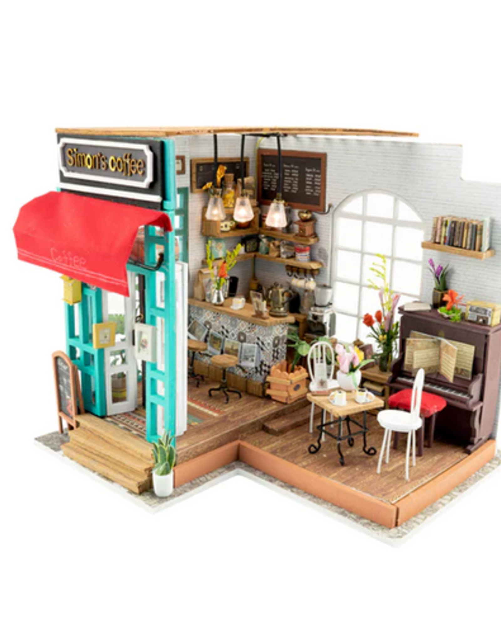 Hands Craft DIY Mini House Kit: Simon's Coffee