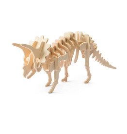 Hands Craft DIY 3D Wooden Puzzle: Triceratops
