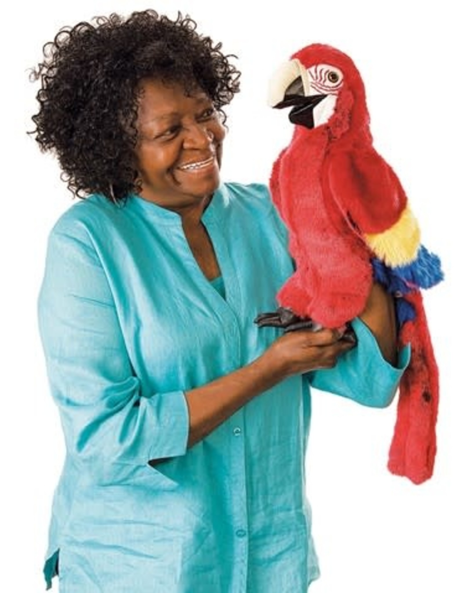 Folkmanis Puppet: Scarlet Macaw
