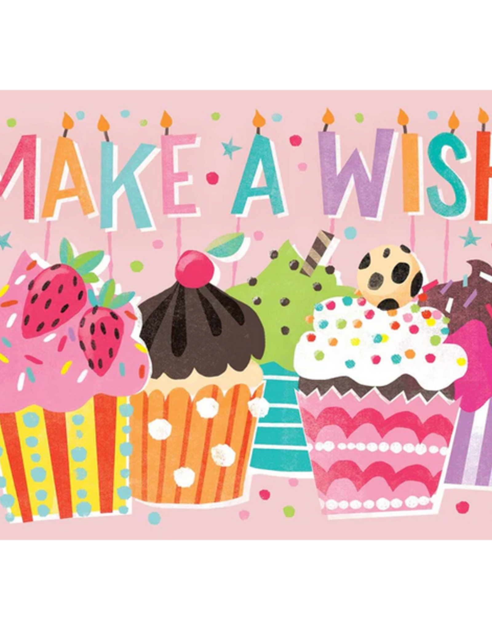 Paper House Make A Wish Cupcake Glitter Card