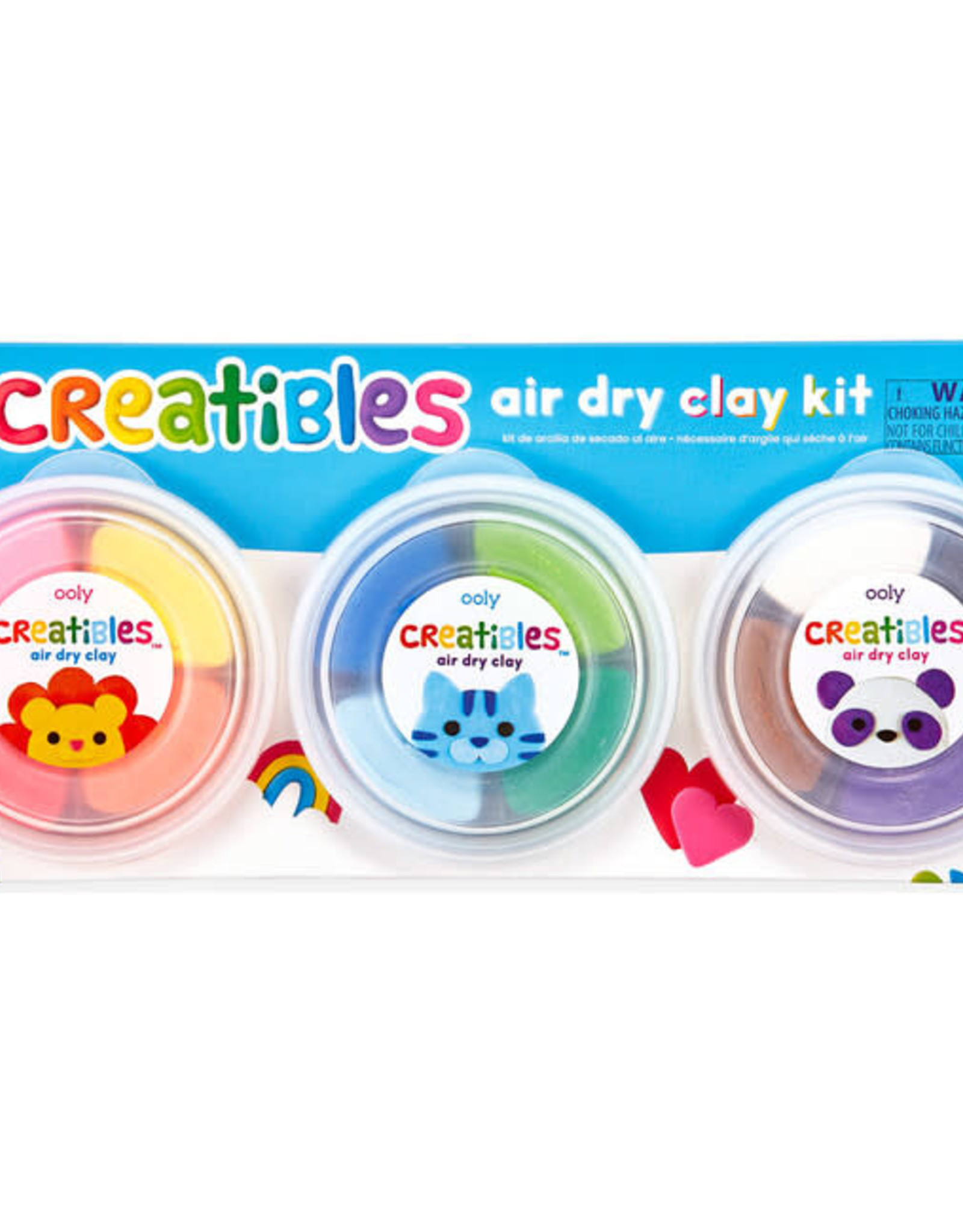 Ooly Creatibles DIY Air Dry Clay Kit - 15 PC Set