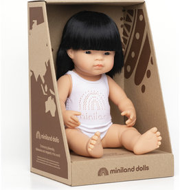 Miniland Baby Doll Asian Girl 15"