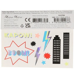 Meri Meri Tattoo: Superhero LG