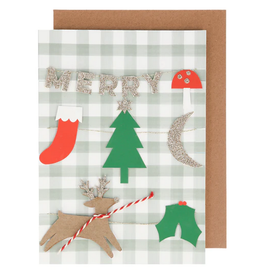 Meri Meri Card: Merry Christmas Garland