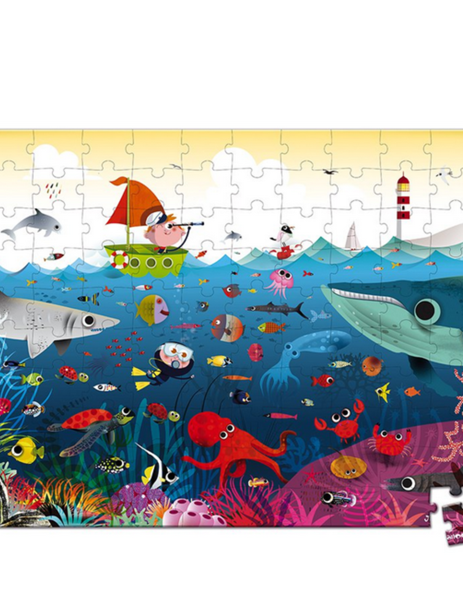 Janod Hat Boxed Puzzle 100pc: Underwater World