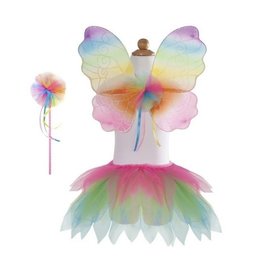 Creative Education Neon Rainbow Tutu with Wings & Wand, size 4-6