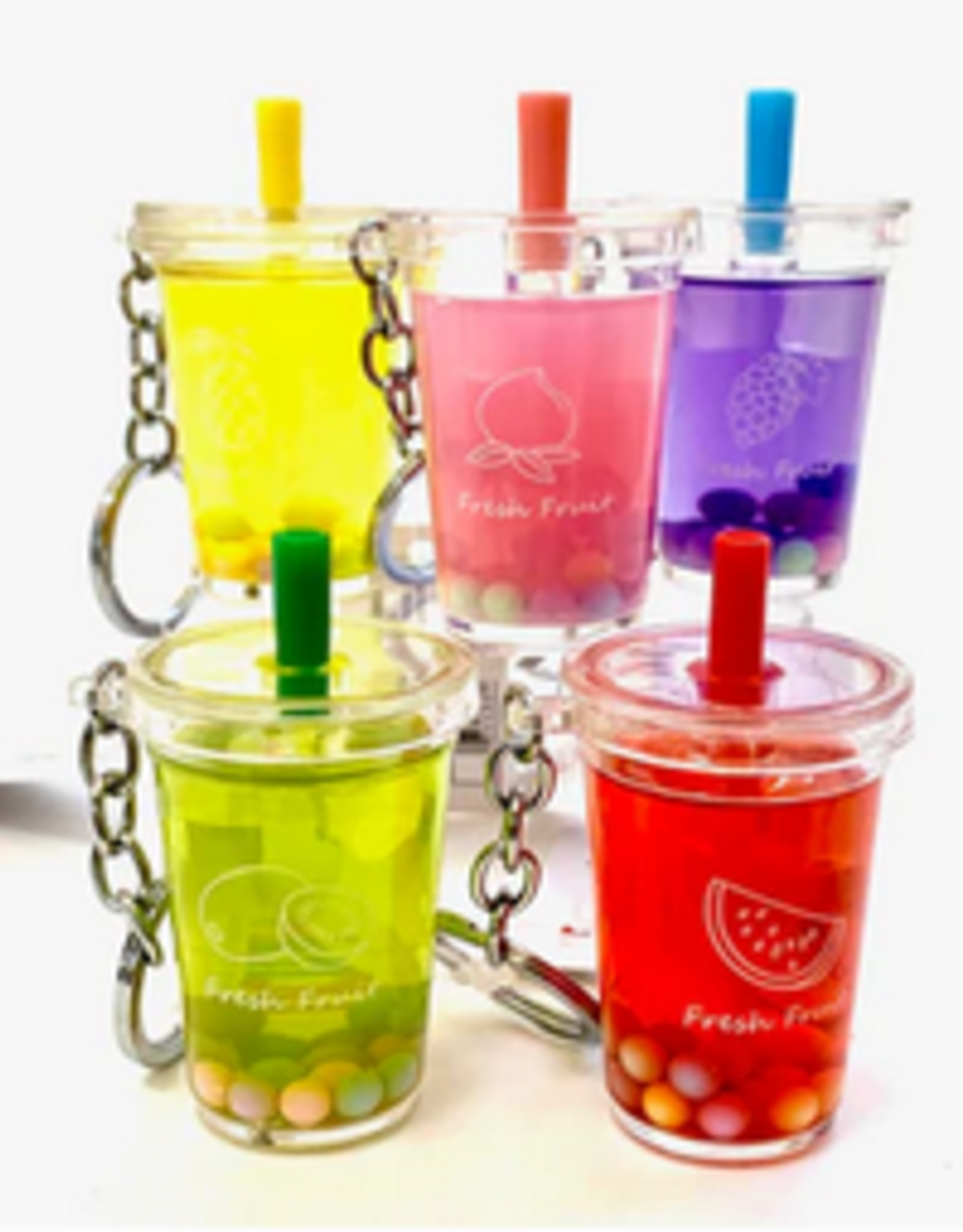 bcmini Key Charm: Icy Fruit Boba Tea