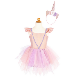 Creative Education Shimmer Unicorn Dress & Headband, Pink, size 5-6