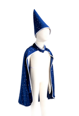 Creative Education Sparkle Wizard Cape & Hat, Blue/Silver, size 4-6