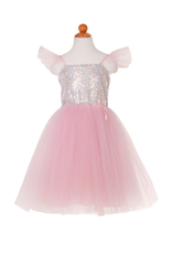 Creative Education Sequins Princess Dress, Silver, size 3-4