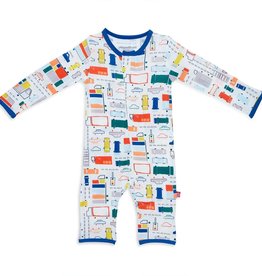 Magnetic Me Traffic Jammies Coverall, 3-6mo