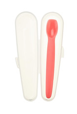 Inno Baby Silicone Baby Feeding Spoon w/ Carrying Case: Pink