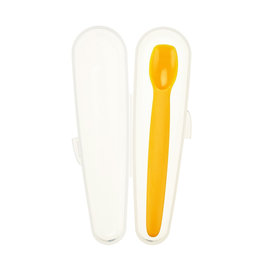 Inno Baby Silicone Baby Feeding Spoon w/ Carrying Case: Orange