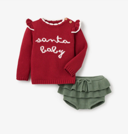 Elegant Baby Santa Baby Sweater w/ Bloomer, 6-9mo