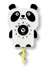 Modern Moose Panda Pendulum Clock - Purple