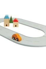 Plan  Toys Rubber Road & Rail Set: Small