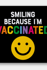 Rock Paper Scissors Sticker: Smiling Face Vaccinated