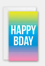 Rock Paper Scissors Enclosure Card: Gradient Bday