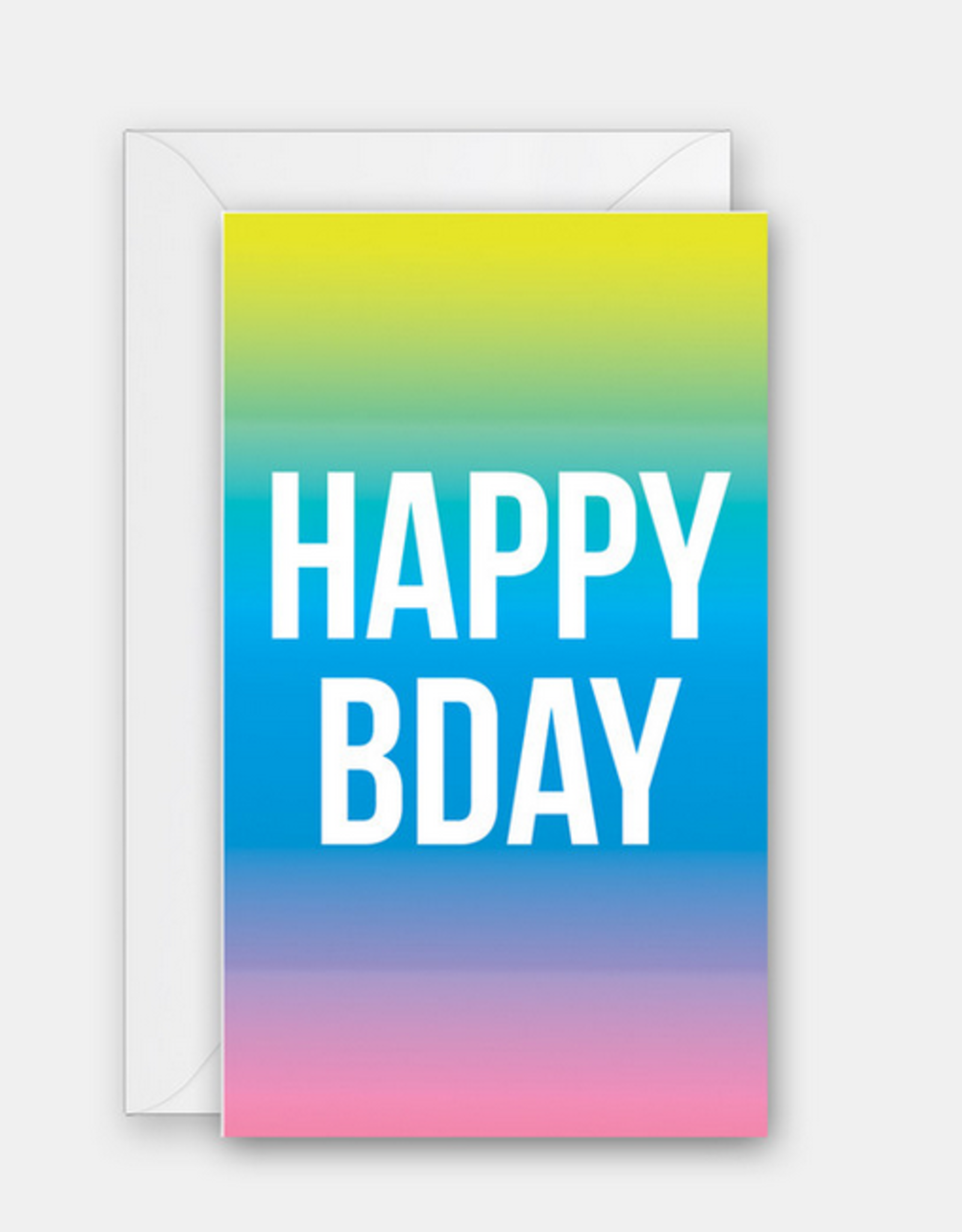 Rock Paper Scissors Enclosure Card: Gradient Bday