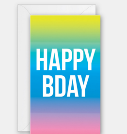 Rock Paper Scissors Enclosure Card: Gradient Bday