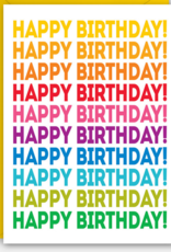 Rock Paper Scissors Enclosure Card: Rainbow Birthday Repeat