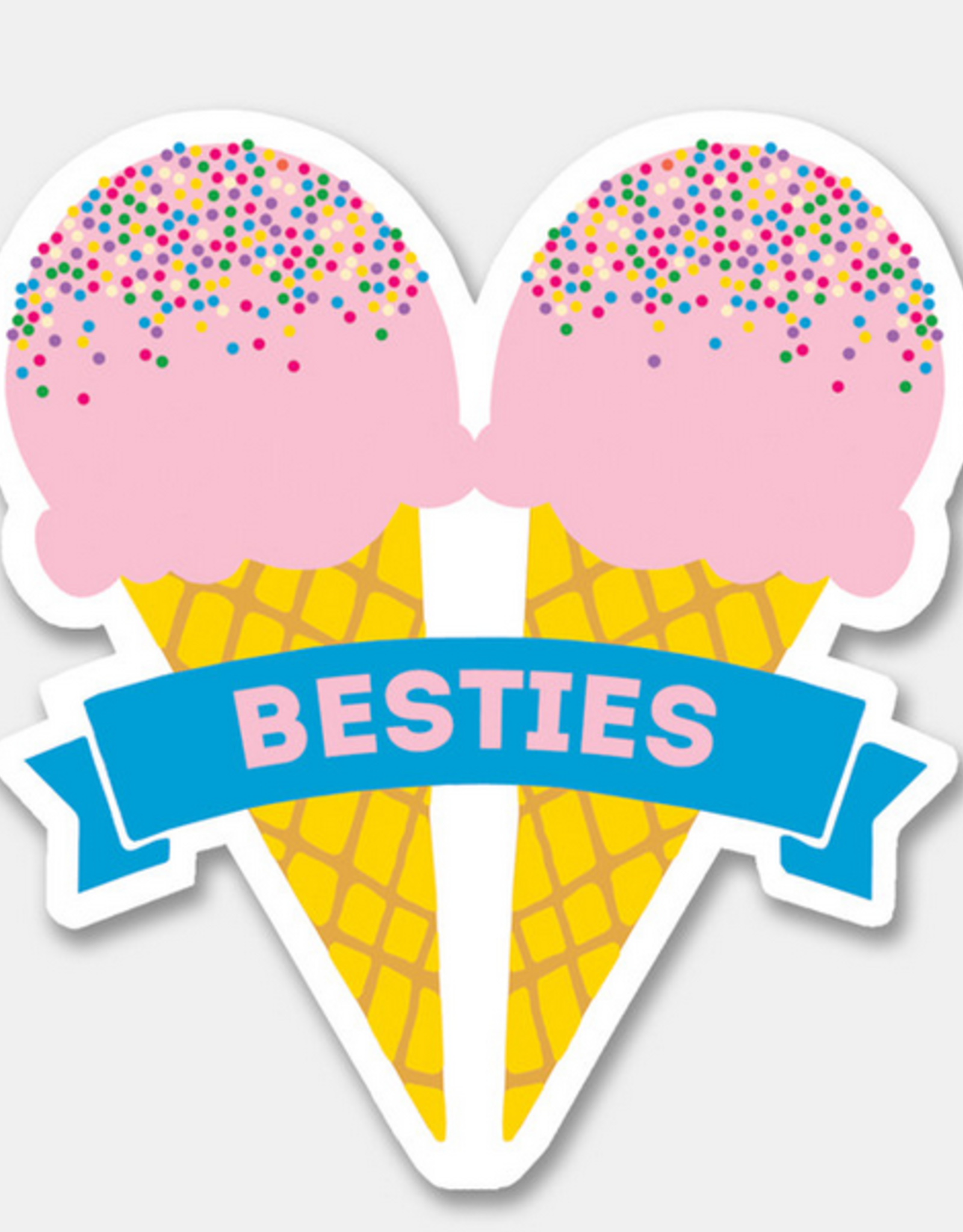 Rock Paper Scissors Sticker: Besties