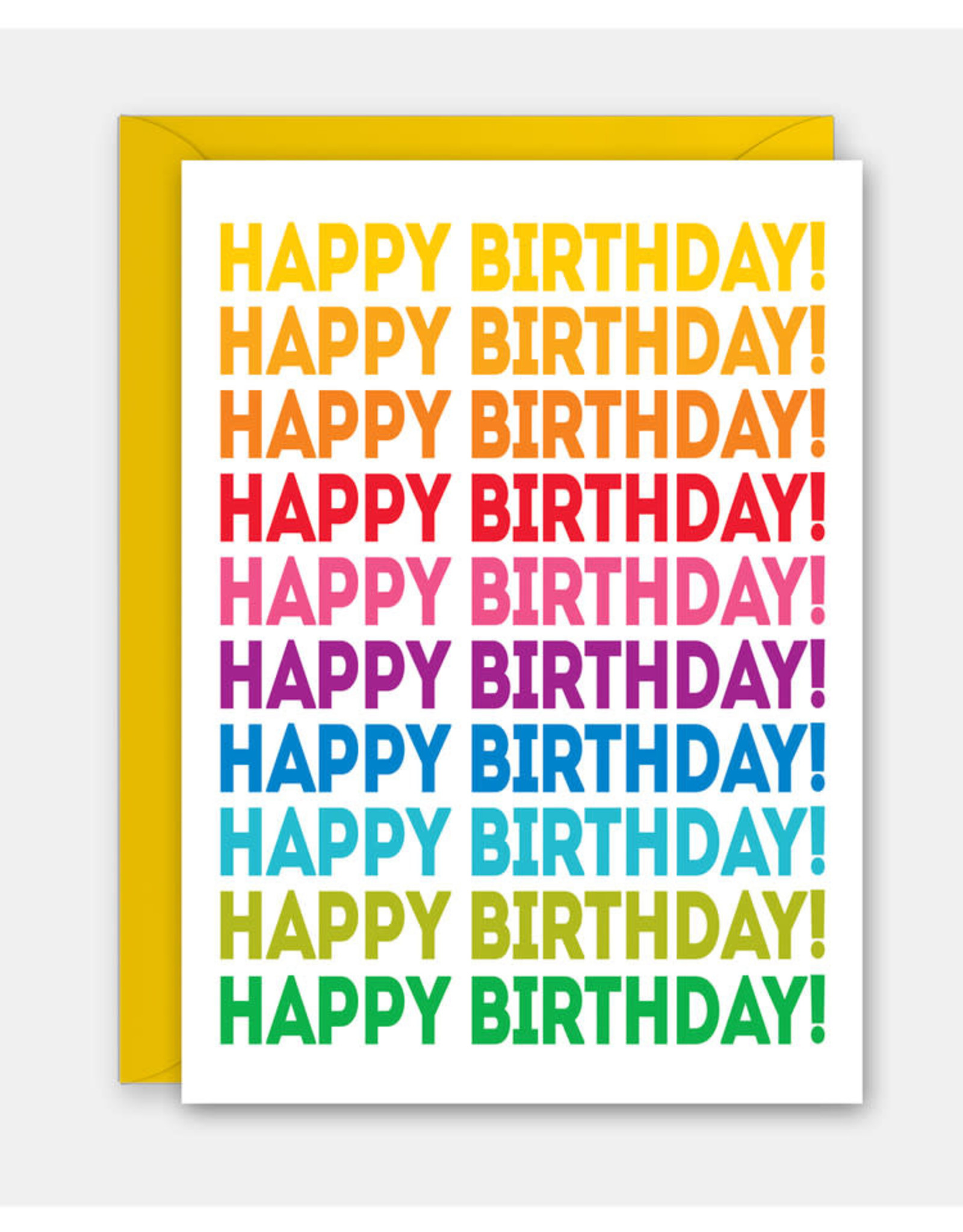 Rock Paper Scissors Enclosure Card: Rainbow Birthday Repeat
